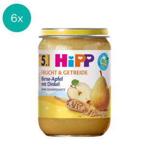 6x HiPP Pear-Apple with Spelt