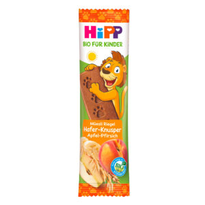 HiPP Organic Muesli bar Oat-Crunchy Apple-Peach